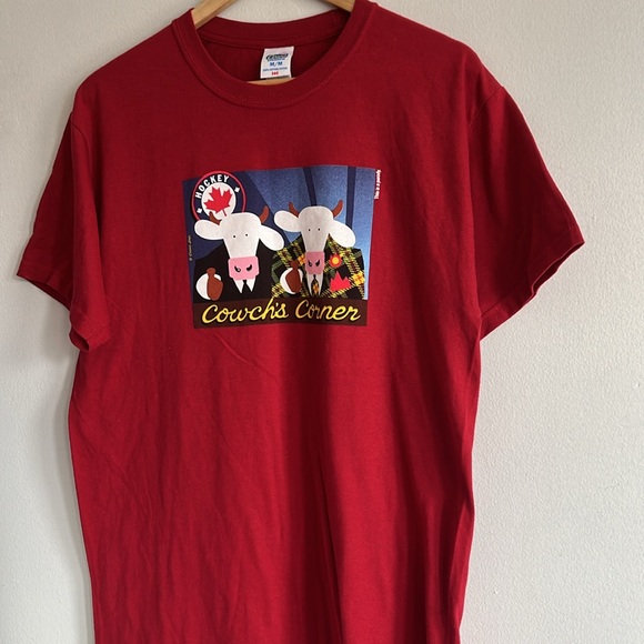 Vintage Cows Corner T-Shirt / Coaches Corner / Ron Maclean Don Cherry / Y2K / M - Picture 5 of 7